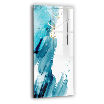 Vertikální skleněné hodiny Tahy štětcem