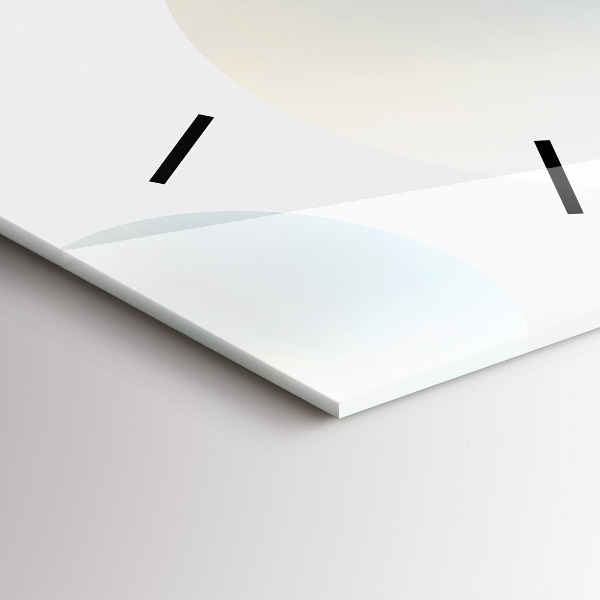 Vertikální skleněné hodiny Kuličky abstraktní