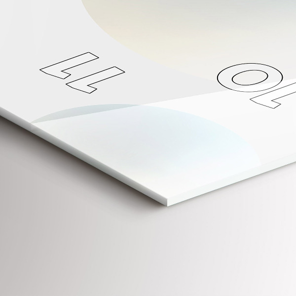 Vertikální skleněné hodiny Kuličky abstraktní