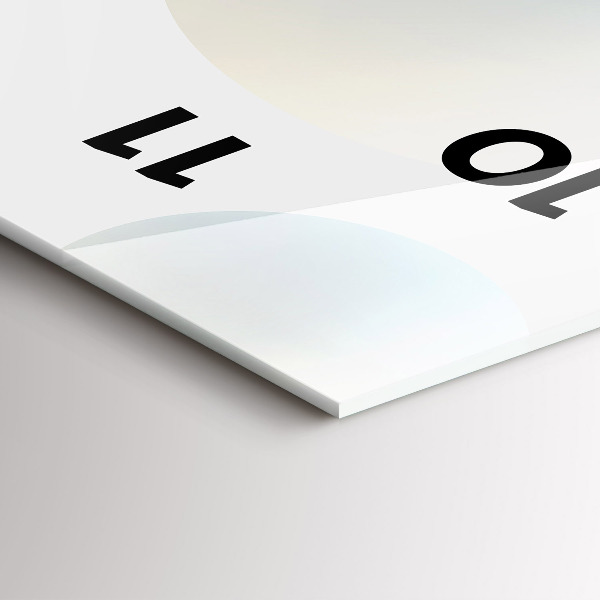 Vertikální skleněné hodiny Kuličky abstraktní