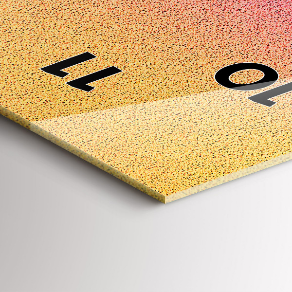 Vertikální skleněné hodiny Gradientní vzor