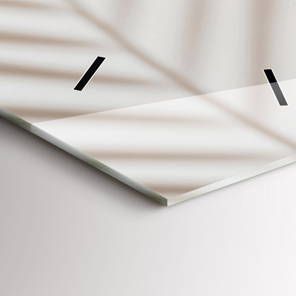 Vertikální skleněné hodiny Smetanová abstrakce