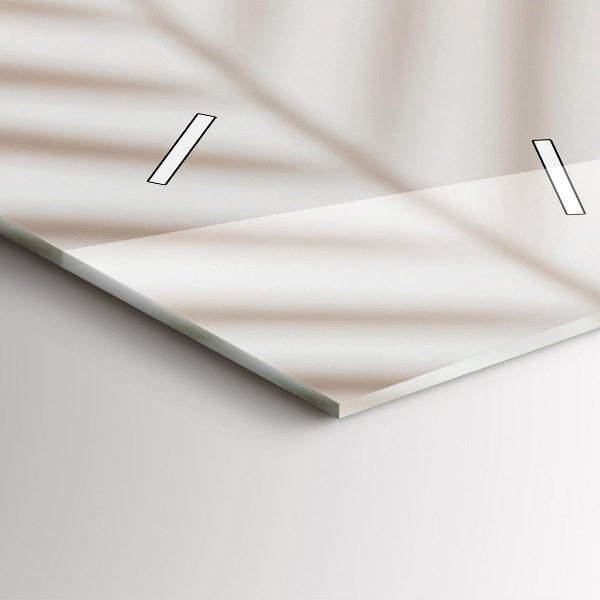 Vertikální skleněné hodiny Smetanová abstrakce