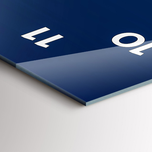 Vertikální skleněné hodiny Ornamentální abstrakce