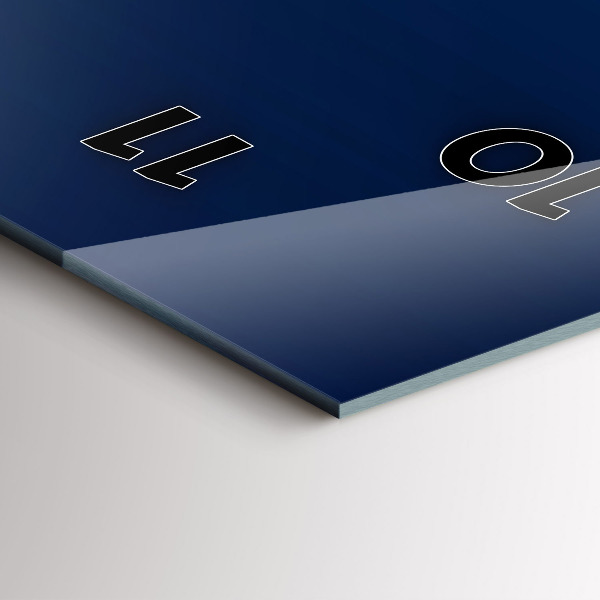 Vertikální skleněné hodiny Ornamentální abstrakce