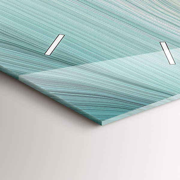 Vertikální skleněné hodiny Abstrakce vln