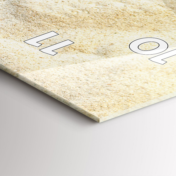 Vertikální skleněné hodiny Stín palmového písku