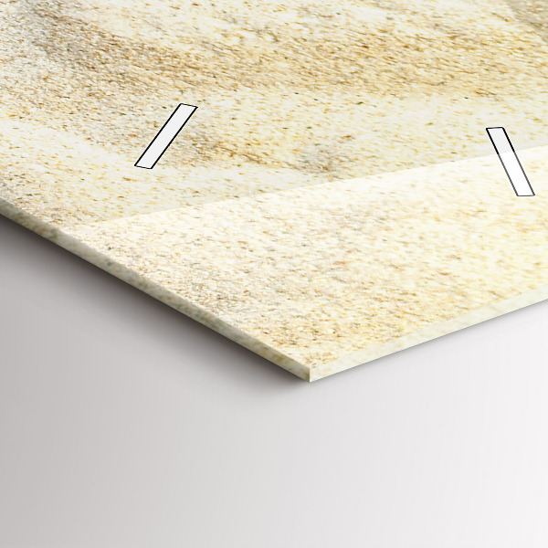 Vertikální skleněné hodiny Stín palmového písku