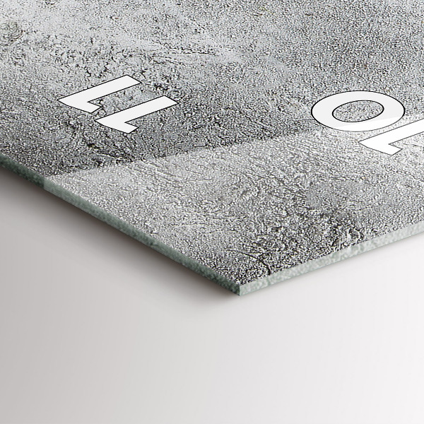 Vertikální skleněné hodiny Minimalistické olivy