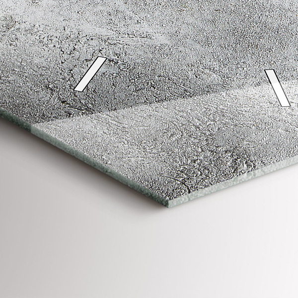 Vertikální skleněné hodiny Minimalistické olivy