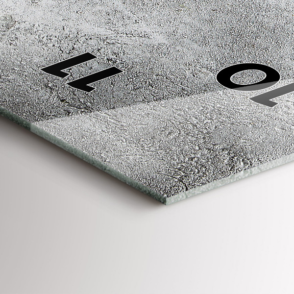 Vertikální skleněné hodiny Minimalistické olivy