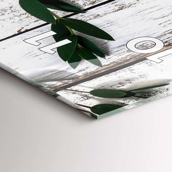 Vertikální skleněné hodiny Lehká dřevěná prkna