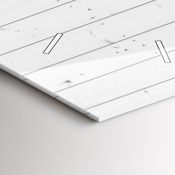 Vertikální skleněné hodiny Vzor dřevěných panelů