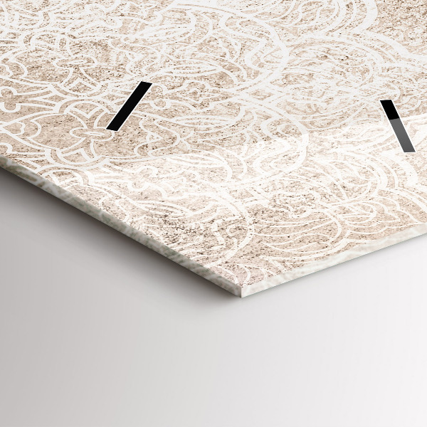 Vertikální skleněné hodiny Dekorativní vzor