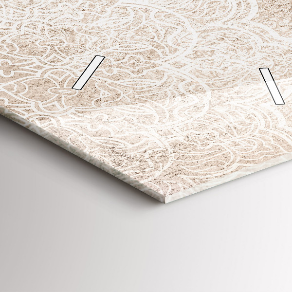 Vertikální skleněné hodiny Dekorativní vzor