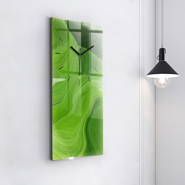 Vertikální skleněné hodiny Moderní vlny
