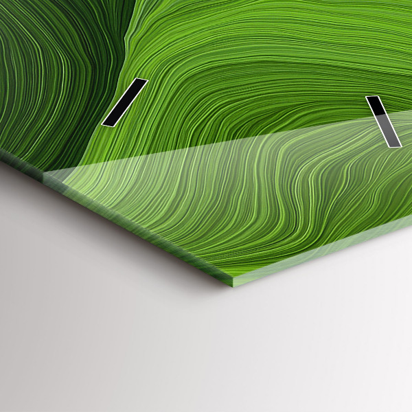 Vertikální skleněné hodiny Moderní vlny