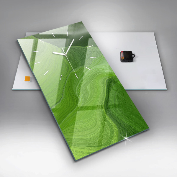 Vertikální skleněné hodiny Moderní vlny