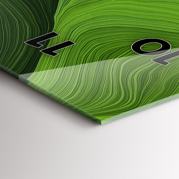 Vertikální skleněné hodiny Moderní vlny