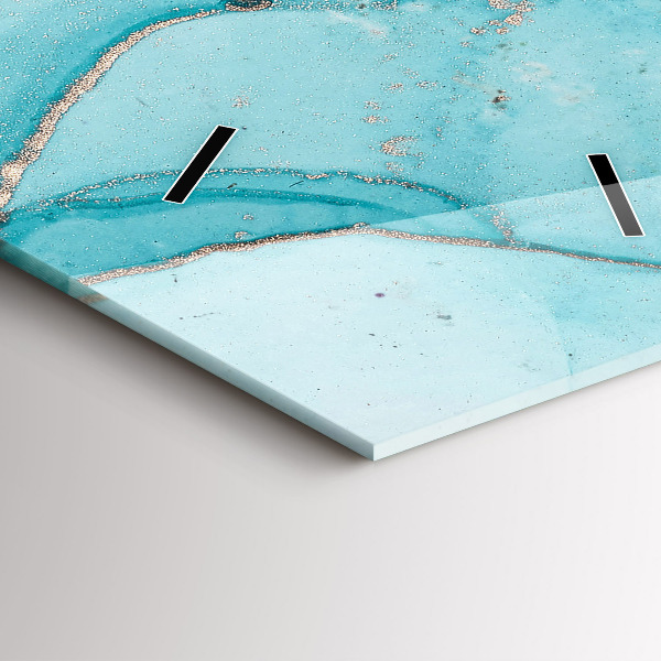 Vertikální skleněné hodiny Dekorativní mramor