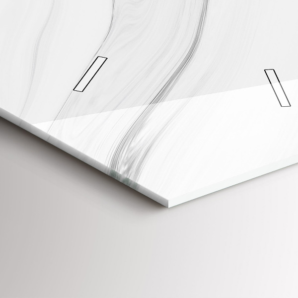 Vertikální skleněné hodiny Dekorativní mramor