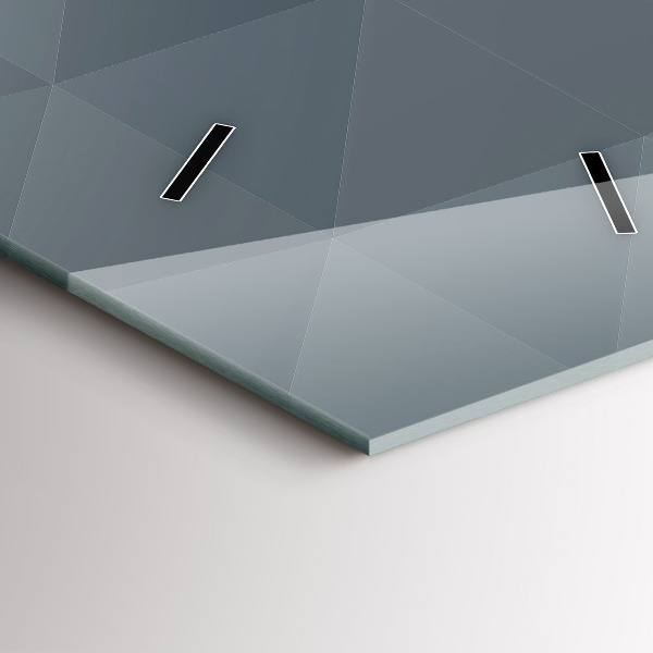 Vertikální skleněné hodiny Šedá abstrakce