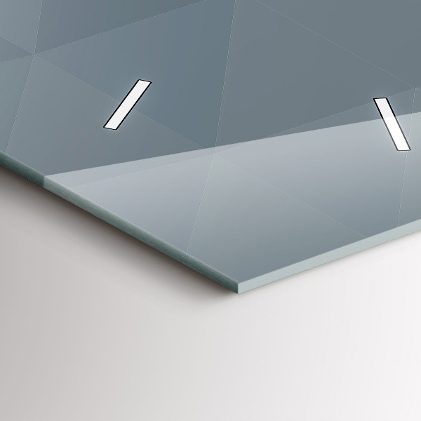 Vertikální skleněné hodiny Šedá abstrakce