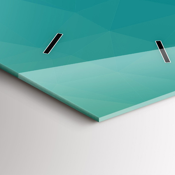 Vertikální skleněné hodiny Mořská abstrakce