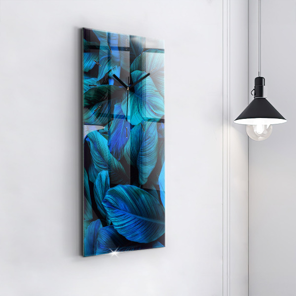 Vertikální skleněné hodiny Tropická příroda