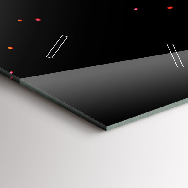 Vertikální skleněné hodiny Exploze barev