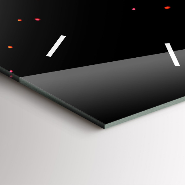 Vertikální skleněné hodiny Exploze barev