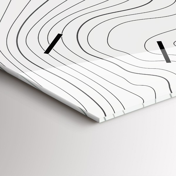 Vertikální skleněné hodiny Skvrny abstraktní