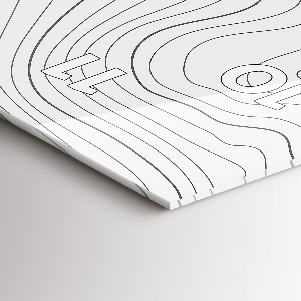 Vertikální skleněné hodiny Skvrny abstraktní