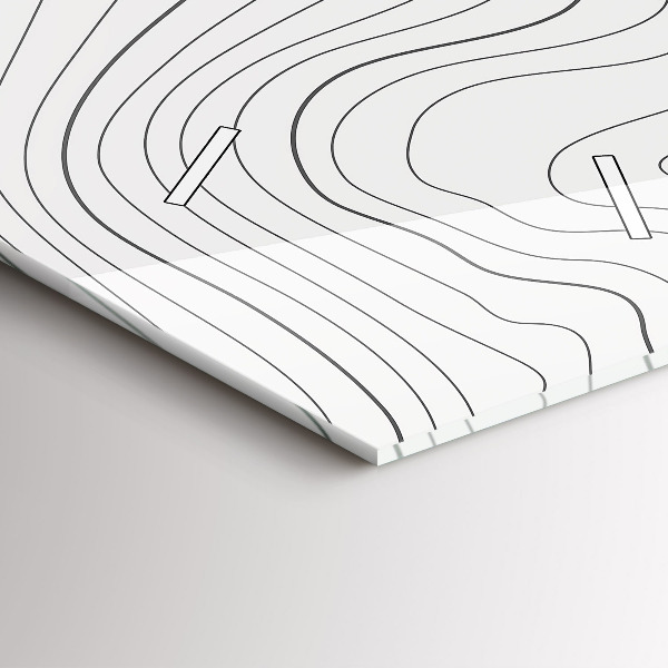 Vertikální skleněné hodiny Skvrny abstraktní