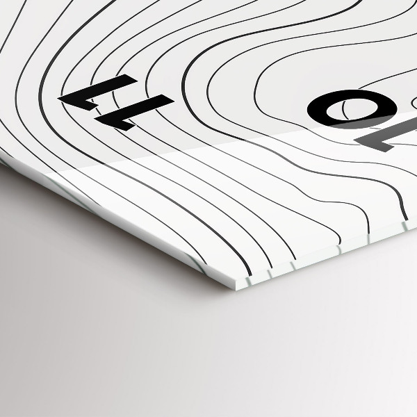 Vertikální skleněné hodiny Skvrny abstraktní