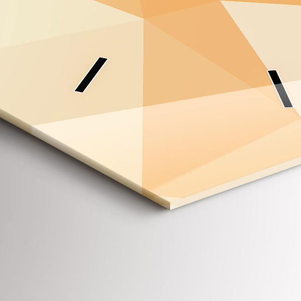 Vertikální skleněné hodiny Abstraktní trojúhelníky