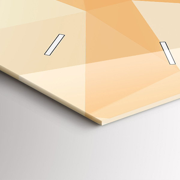 Vertikální skleněné hodiny Abstraktní trojúhelníky