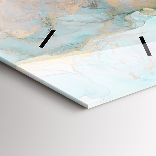 Vertikální skleněné hodiny Abstraktní obraz