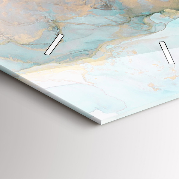 Vertikální skleněné hodiny Abstraktní obraz