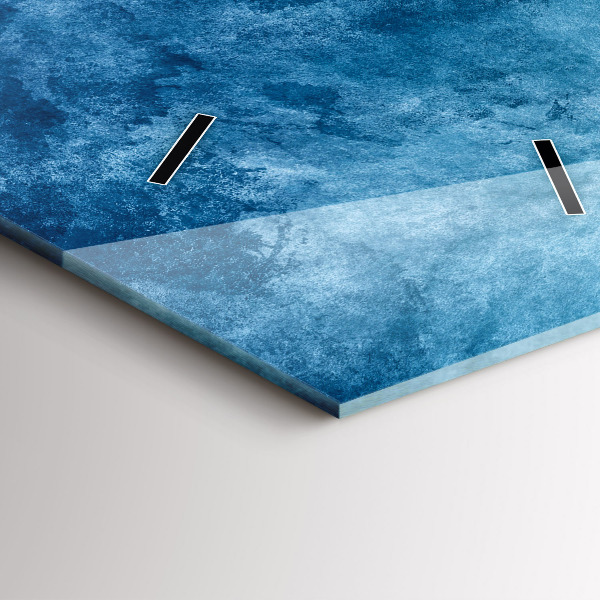 Vertikální skleněné hodiny Abstraktní voda