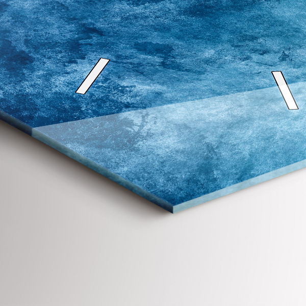 Vertikální skleněné hodiny Abstraktní voda