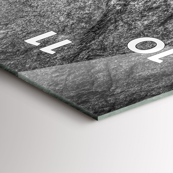 Vertikální skleněné hodiny Sopečná skála