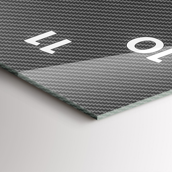 Vertikální skleněné hodiny Tmavá abstrakce