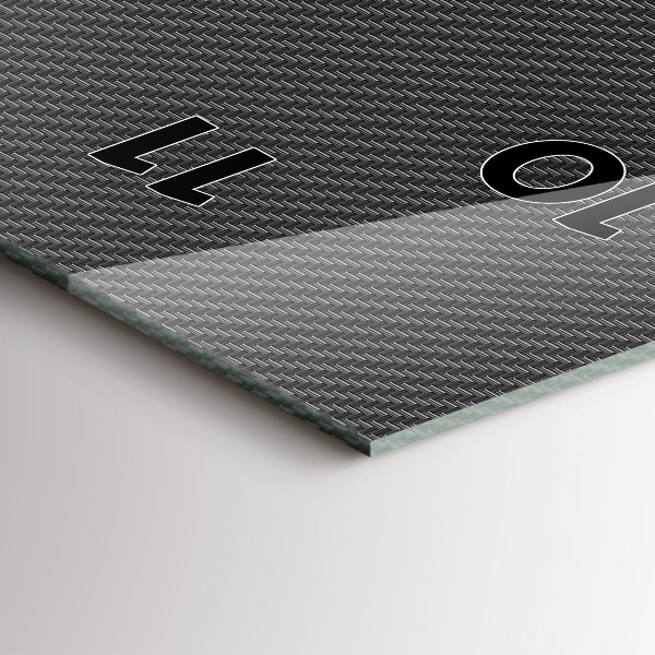 Vertikální skleněné hodiny Tmavá abstrakce