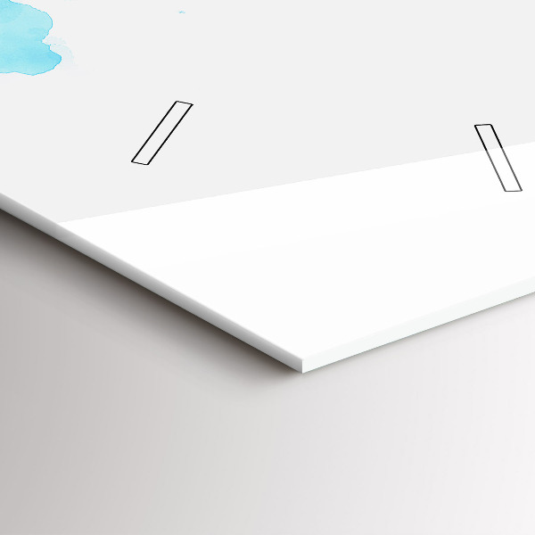 Vertikální skleněné hodiny Malované skvrny