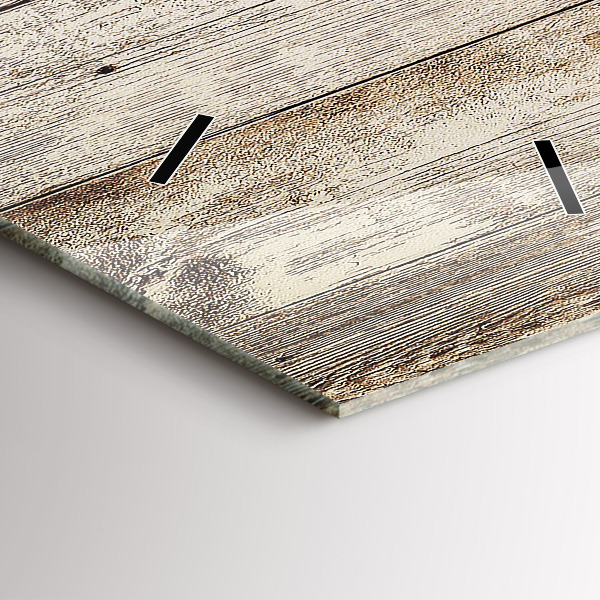 Vertikální skleněné hodiny Dřevěné panely