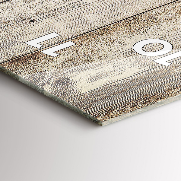 Vertikální skleněné hodiny Dřevěné panely