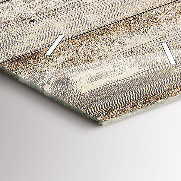 Vertikální skleněné hodiny Dřevěné panely