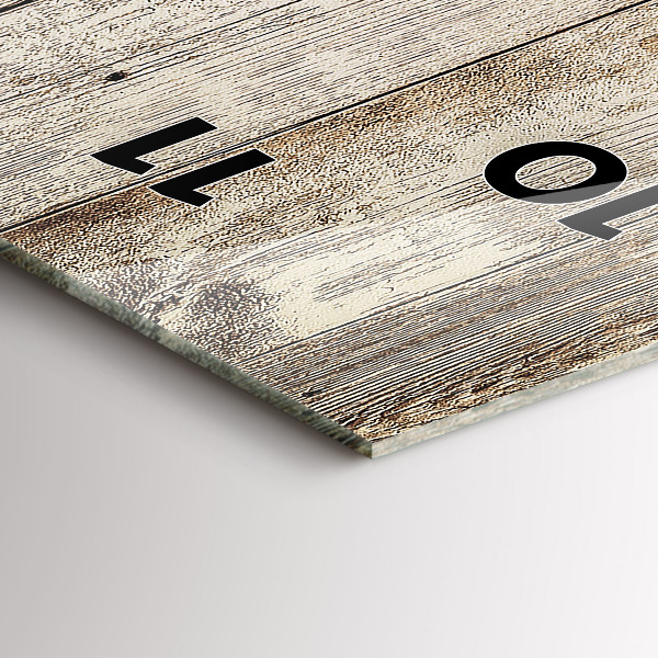 Vertikální skleněné hodiny Dřevěné panely