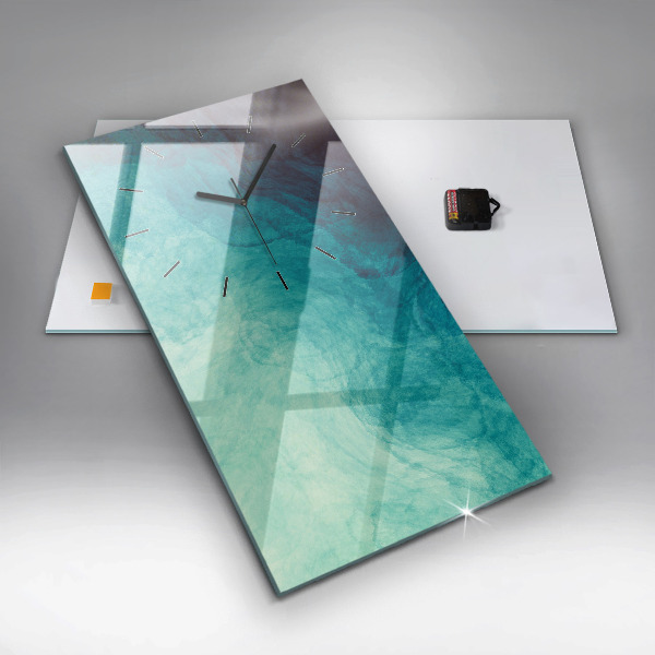 Vertikální skleněné hodiny Hloubková abstrakce